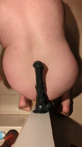 anal anal play bear chubby huge dildo male masturbation solo clip