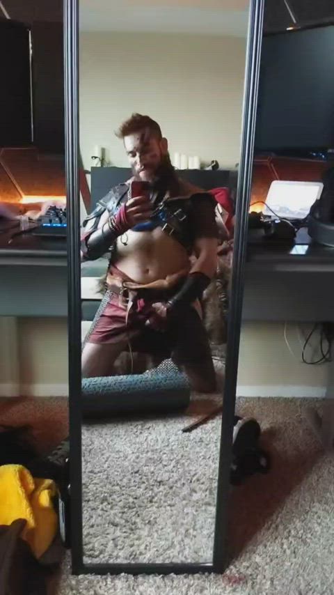 cosplay leather male solo clip