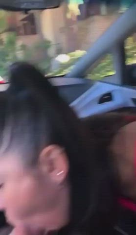 blowjob brunette car sex clip