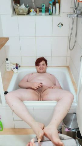 bathtub chubby golden shower pee peeing penis piss pissing shower femboys clip
