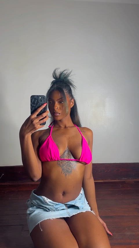 amateur bikini boobs ebony lingerie onlyfans solo tits clip