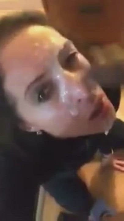 Drowning her in cum