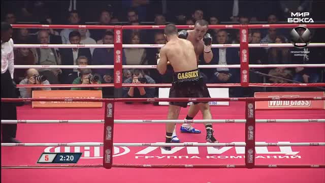 Murat Gassiev knocks down Denis Lebedev
