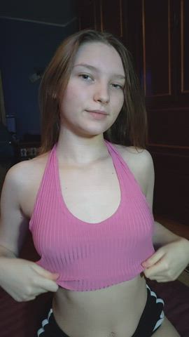 Daddy caught me showing you my tits