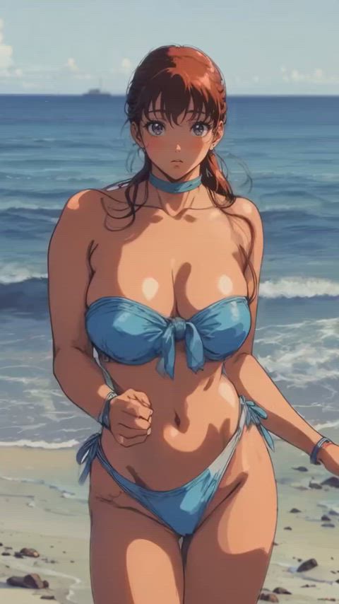 animation anime bikini bouncing bouncing tits dance dancing ecchi hentai vintage