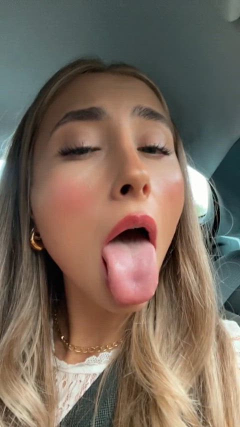 ahegao tiktok tongue clip