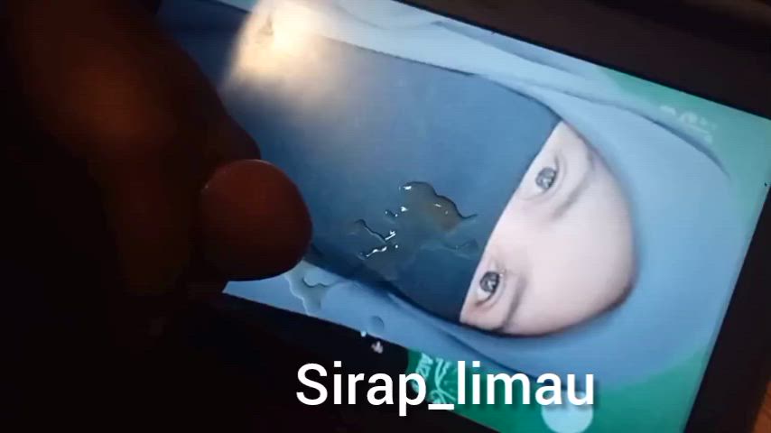 cum cumshot hijab clip
