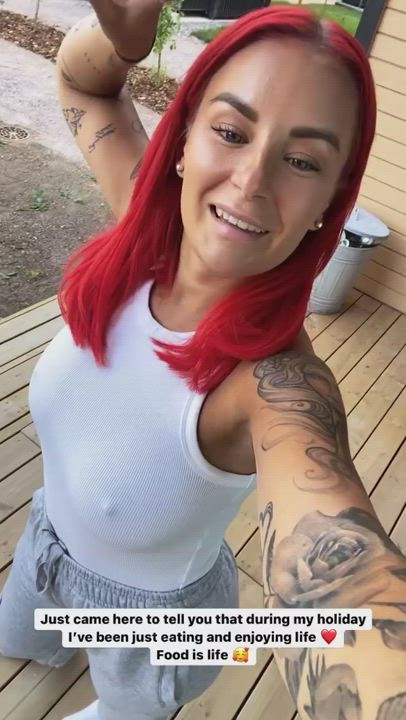 Redhead Tattoo Twerking clip