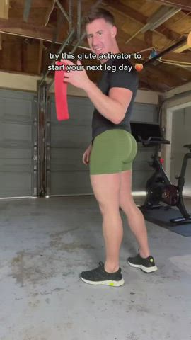 Big Ass Bubble Butt Clothed Gay Shorts TikTok Workout clip