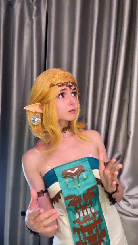 cosplay nsfw princess zelda teen tiktok clip