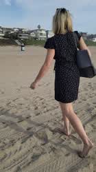Beach time is over, follow me back to my place [gif]