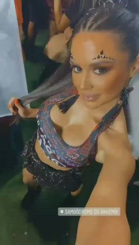 Boobs Brazilian Brunette Dani Goddess Hair Sensual Tits clip