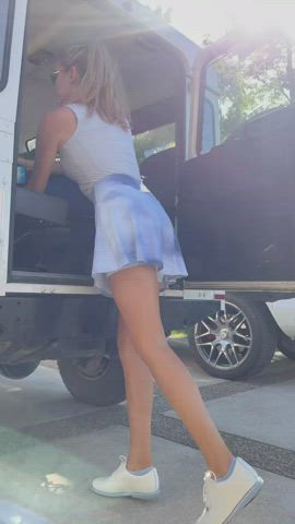 Blonde Legs Outdoor clip