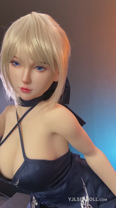 beautiful blonde boobs cute doll petite sex doll solo teen tits clip