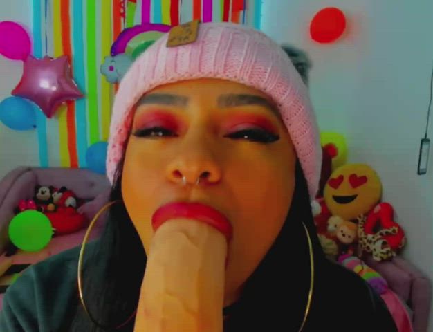 Blowjob Camgirl Colombian Latina Lips clip