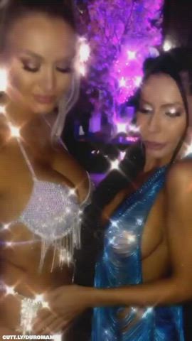 Big Tits Boobs Compilation Dancing Dress Flashing Lesbians Party Public Porn GIF