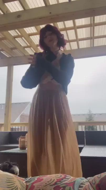 Dancing Dress Redhead clip