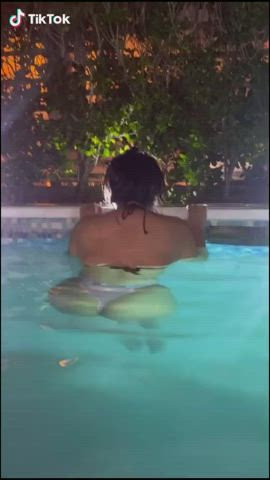 Ass Bikini Pool Thong TikTok clip