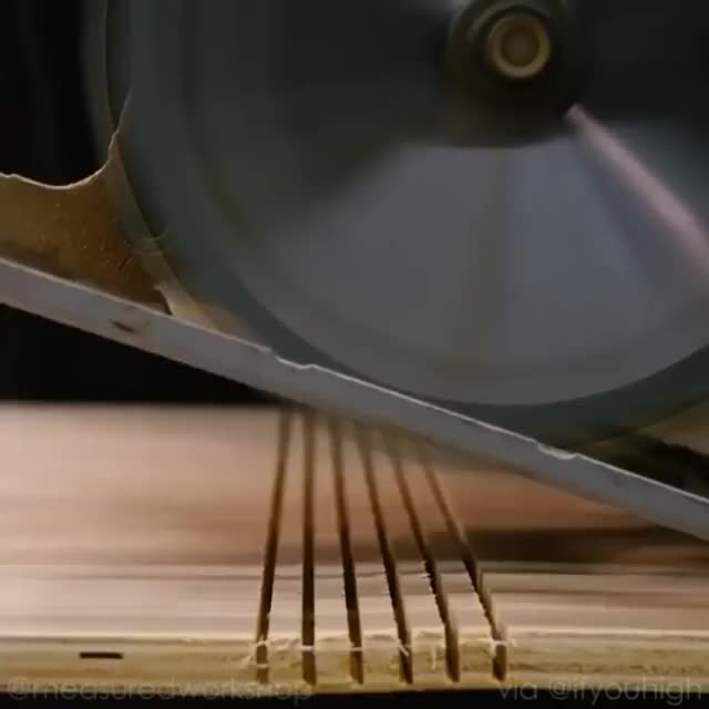 The way he bends this sheet of plywood