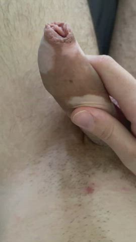 cock foreskin masturbating penis shaved uncut clip