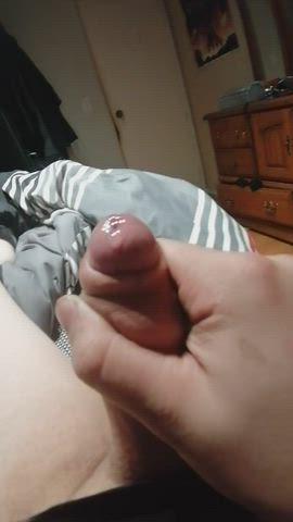 Thought you guys would like some nice and testy precum cumming out of my cock