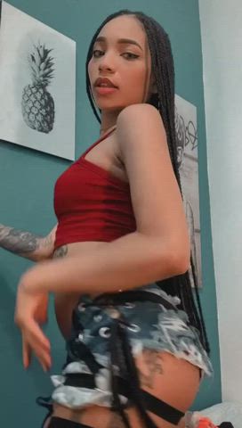 ass dancing ebony latina natural tits skinny small tits tattoo teen clip