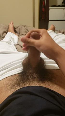 gay hairy cock jerk off male masturbation mexican moaning solo teen thick cock clip