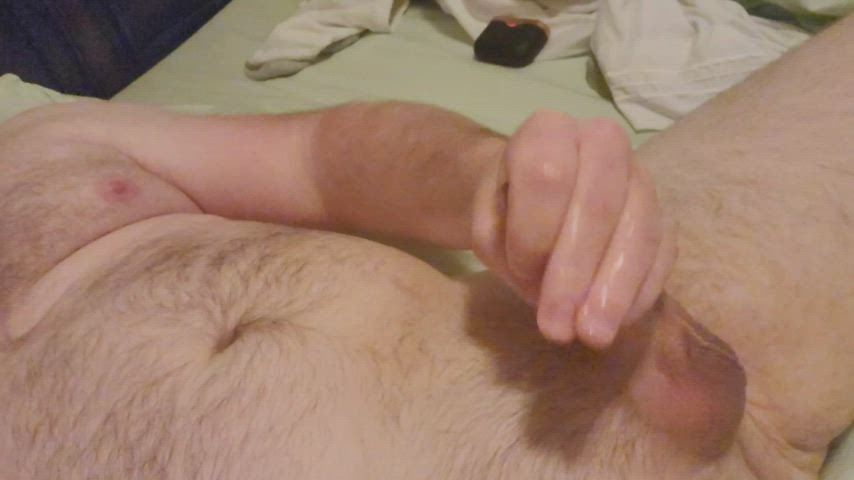 cock cum cumshot hairy male masturbation clip