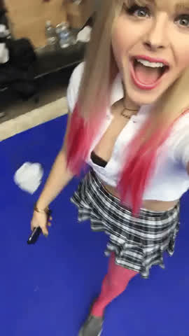 Blonde Cam Camgirl Celebrity Schoolgirl Selfie Teen clip