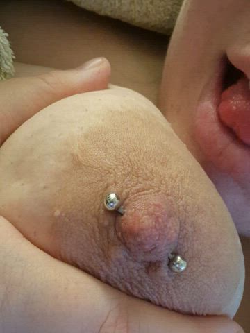 big tits boobs cute lick nipple piercing nipple play nipples nude clip