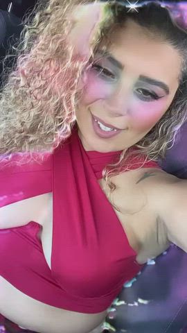 curly hair model smile tit worship clip