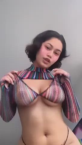 Big Tits Petite Shaking Teen clip
