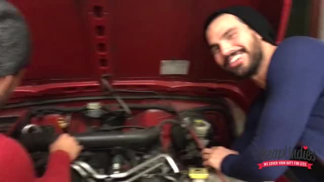 Venezuelan Twin Brothers - Mechanics at Work in Union Suits