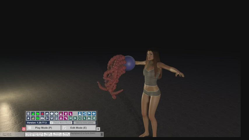 3D Female Tentacles clip