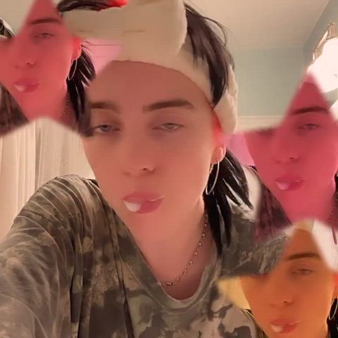 billie eilish cum spit clip