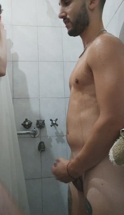 hot shower with my friend after the game 🍆🤤 complete and incessantly in the