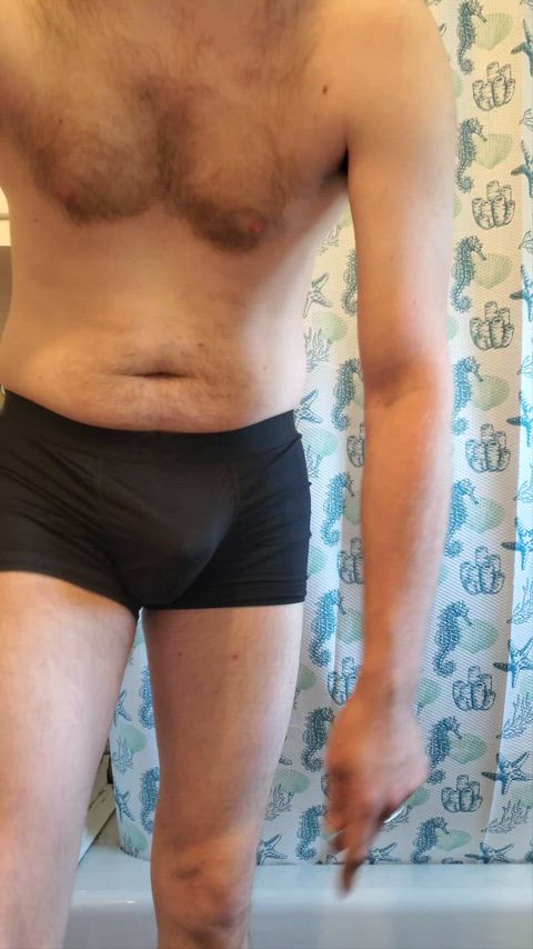 amateur male masturbation solo jerk off female pov hairy chest underwear bulge big