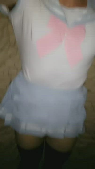 Femboy Schoolgirl Sissy clip