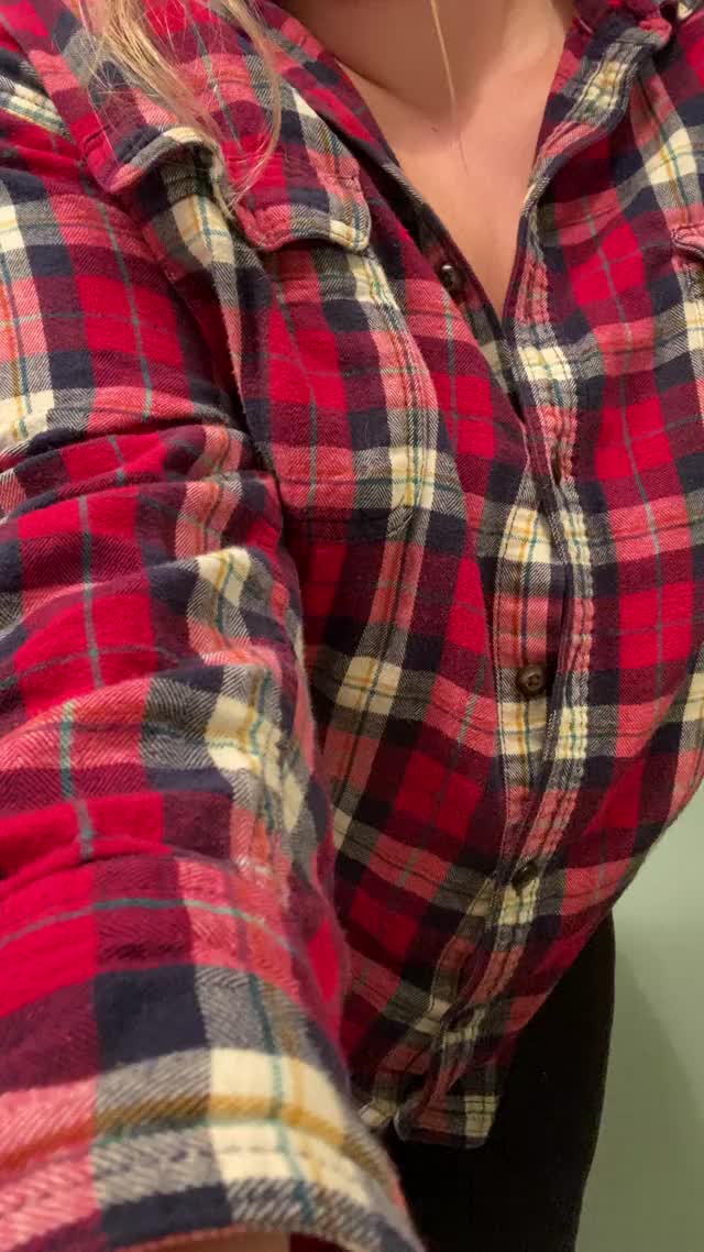 Brought out my favorite red flannel for another little teaser. I know I’m usually