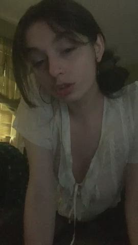 alt cute goth petite spit tongue fetish clip