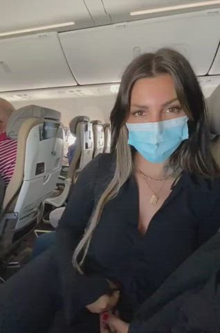 Airplane Flashing Tits clip