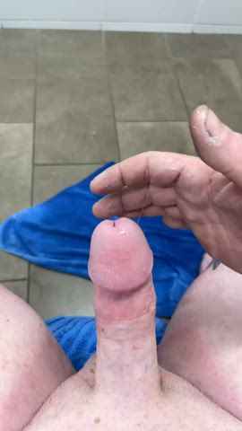 chubby masturbating precum clip