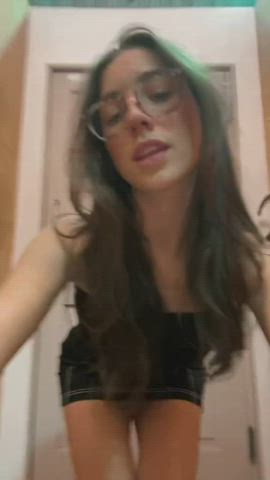 Big Ass Dress Glasses Teen Tight TikTok clip