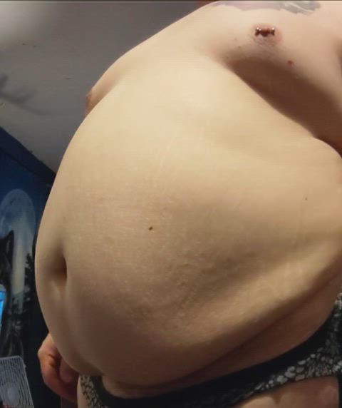 belly button feedee vore belly clip