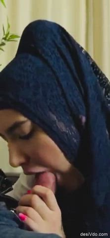 Arab Blowjob Cum In Mouth Cumshot Egyptian Hijab Moroccan Saudi Sucking Porn GIF