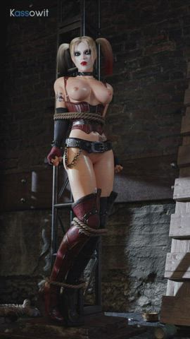 Harley Quinn in some bondage roleplay (Kassowit) [Batman]