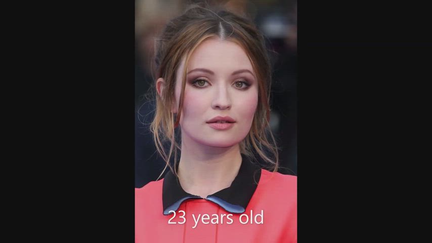 Emily Browning with an old guy 40 years her age