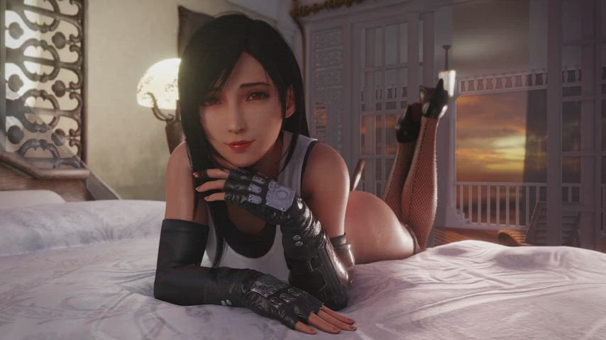 3d animation tifa lockhart clip