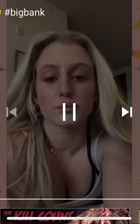 Blonde Booty Bubble Butt TikTok clip