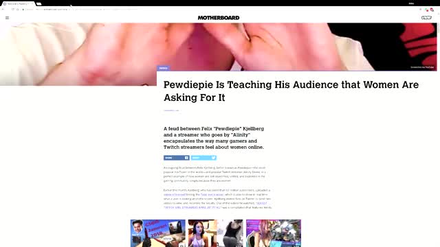 The juxtaposition on Pewd's Vice article...